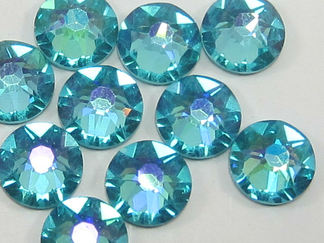 1 Gross 5ss LIGHT TURQUOISE GLACIER BLUE FLATBACK European Rhinestones